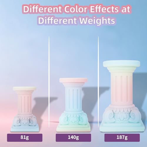 3DHoJor Matte Rainbow 3D Printer PLA Filament 1.75mm +/- 0.03 Multicolor Change Filament 1 KG(2.2lbs) Spool Fit Most FDM Printer-Yellow Pink Blue Green - color: Matterainbow: Yellow Pink Blue Green