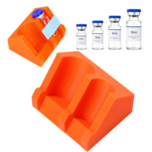 Peptide Vial Label Applicator for 2ml/3ml & 5ml/10ml Vials, Orange - color: Label Applicator-Orange
