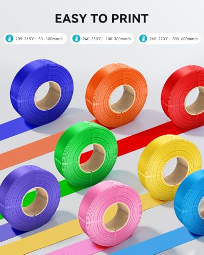 SUNLU PETG Filament Refill 1.75mm 1KG, Matte Yellow - color: 1kg Petg Yellow, size: Petg Refill