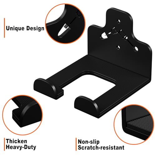 Garage Organizer Trimmer Rack Wall Mount, Weedeater Hanger, Black, 2 Pack - color: Black 2 Packs