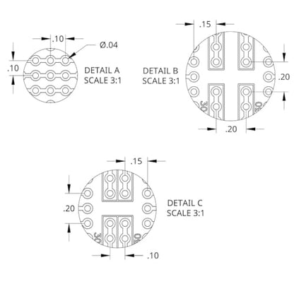 Double Sided ENIG Protoboard, Solderable Breadboard, Electronic Circuit Board for DIY Prototype Circuit, FR4, Plated Through Hole Solder Prototype Board, ST-Proto (4" x 6") - style: 4" x 6"