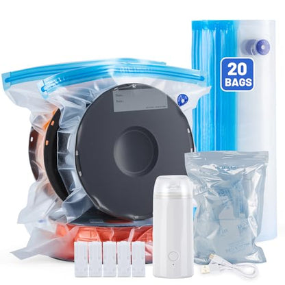 AGPTEK 3D Printer Filament Storage Bags with Air Pump11.8×13.4 "(20 Pack) - size: 20Pack