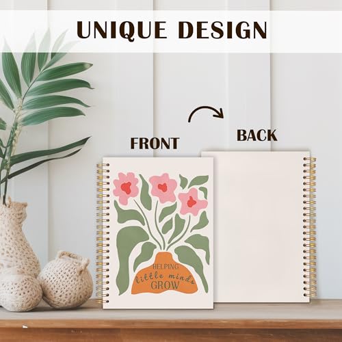 Teachers Gifts Spiral Notebooks, Boho Floral Helping Little Minds Grow Teacher Gifts Journal, Teacher Appreciation Gift Notebook for Note Taking, Teachers Office Supplies, 5.5x8.3 Inch - color: Helping Little Minds Grow