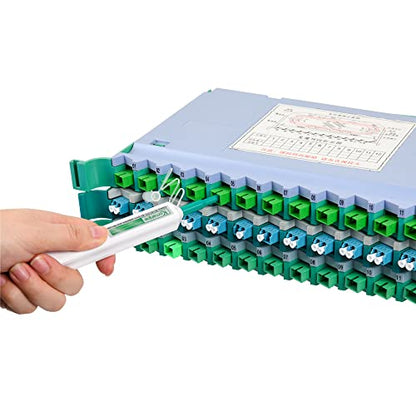 Optic Fiber Cleaning Inspection Probe with 3.5 inch Fiber Microscope Display+2.5mm Universial Male Tip+SC/LC UPC Female Connector+1.25mm/2.5mm Cleaner Pens+Cleaning Cassette - style: KIC-5D