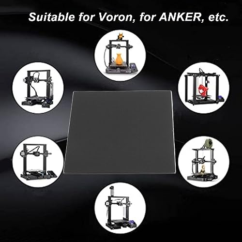 Compatible Glass Build Plate, 250x250x4mm, High Adhesion, Inorganic Coating, Easy Demoulding, Excellent Flatness, for 3D Printer