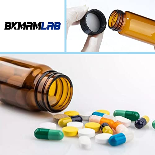 20ml Amber Small Glass Vials 30pcs with Screw Caps(30pcs) - color: Amber, size: 20ml 30pcs
