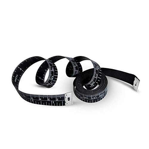 Set of 2 Soft Tape Measure, Black Color Sewing Tape Measure - size: 205cm / 80''