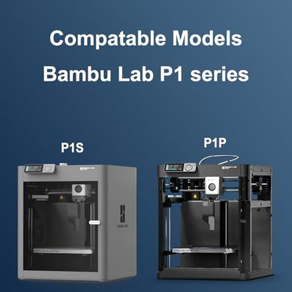 P1S/P1P 0.4mm Hotend Kit Print Head for Bambu Lab P1S/P1P, 3D Printer Replacement Extruder Kit with Thermistor, Heater Cartridge, Heatsink, Heat Block and Silicone Case - size: 0.4MM