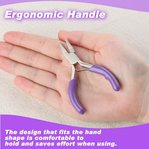 3 Inches Duckbill Pliers Mini Flat Nose Pliers Miniature Pocket Plier Mini Precision Pliers For Jewelry Making Bending Wire Small Object Gripping Beading Looping Shaping Wire - style: Duckbill Pliers