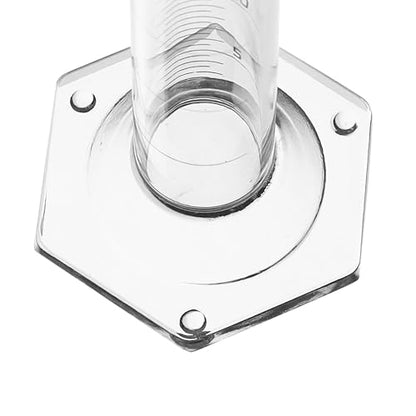 Graduated Cylinder, 25ml - Class A Tolerance ±0.25ml - Hexagonal Base - Blue Graduations - Borosilicate 3.3 Glass - Eisco Labs - size: 25mL