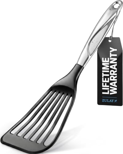 Zulay Kitchen Stainless Steel Fish Turner Spatula - size: Medium