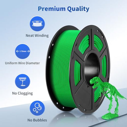 ANYCUBIC PLA Filament 1.75mm Bundle, 3D Printing PLA Filament 1.75mm Dimensional Accuracy +/- 0.02mm, 1KG Reusable Spool (2.2 lbs), 4KG Pink + Purple + Blue + Green - color: 4*1kg Pla (Pink & Purple & Blue & Green)