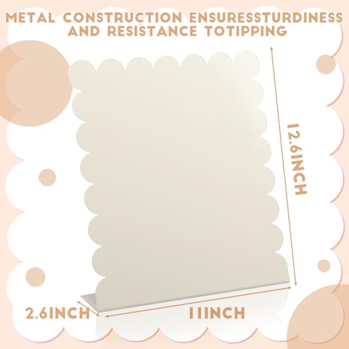 Gueevin 2 Pcs Magnet Board Magnetic Display Stand for Table, White, Small - color: White, size: Small