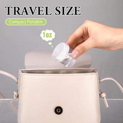 Meanplan 100 Pcs 1 oz Clear Plastic Container Jar with Lid Round Leak Proof - color: Clear, size: 1 oz