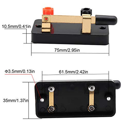 XFFCSEC10PCS Knife Switch for Building Basic, Parallel & Series Circuits - color: Single Pole Single Throw Switch(10pcs)