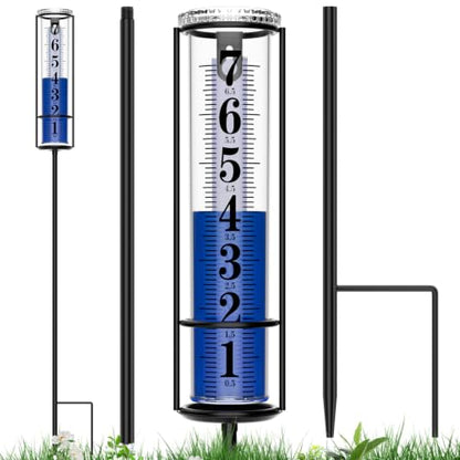 Upgraded Rain Gauge Outdoor, Really Freeze Proof, Easy Reading