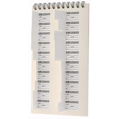 SPI 14-008-7 Clear-Cover Calibration Labels, 1" x 5/8", Black Print, 140 Count - color: Black