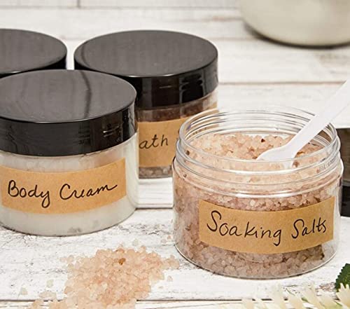 50 Pieces 4oz Plastic Jars with Lids Clear Round Cosmetic Container Empty Storage Jars for Makeup,Jewelry,Samples,Travel Storage - style: 4 oz
