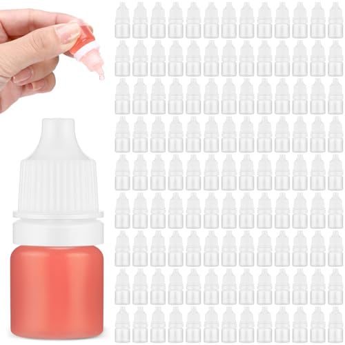TrelaCo 300 Pcs 3ml Plastic Dropper Bottles Bulk, Clear - color: White, size: 3ml