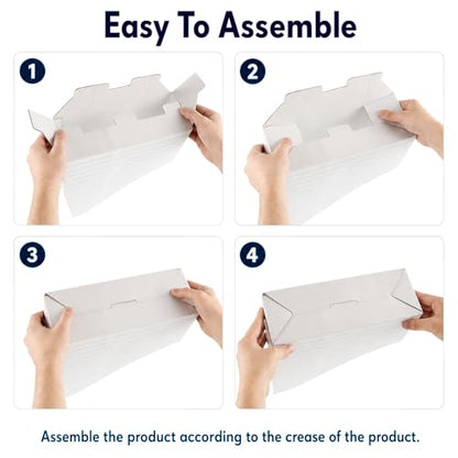20 Pack Notebook Book Bins for Classroom Cardboard Magazine File Holders - style: Notebook