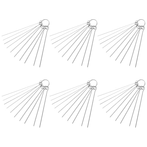 Hemobllo 6 Pcs Stainless Steel Welding Tip Cleaning Needles, 4.13 in Fine Precision Nozzle Cleaner for MIG TIG Welding, 3D Printers, Carburetors & Gas Torches