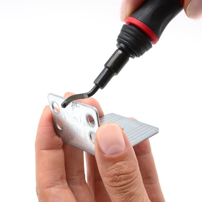 AFA Tooling - Extendable Neck Deburring Tool & Countersink Hand Reamer with 15 Extra Blades - Works on Resin, PVC Pipes, Copper, Plastic - Plumbing & 3D Printing Burr Removal Reamer Tool - color: Long Reach Deburring & Reamer Kit