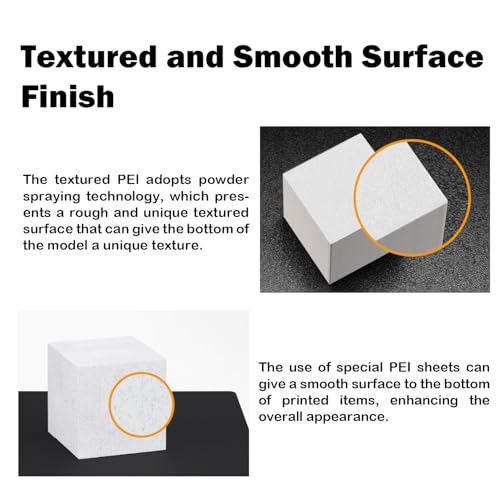 P2S Build Plate for X2D/P1S/P1P/A1/X1C Dual-Textured and Smooth PEI Plate - color: Black, size: P2S/P1S/X2D/A1/P1P/X1C