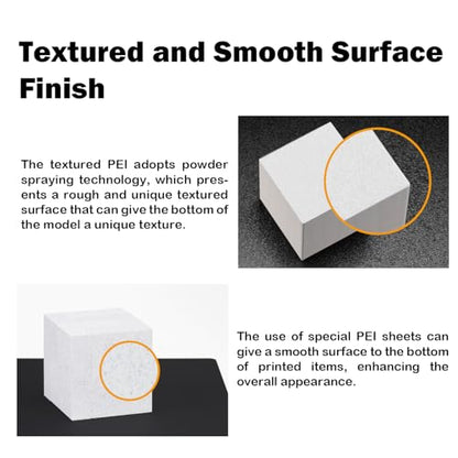 P2S Build Plate for X2D/P1S/P1P/A1/X1C Dual-Textured and Smooth PEI Plate - color: Black, size: P2S/P1S/X2D/A1/P1P/X1C
