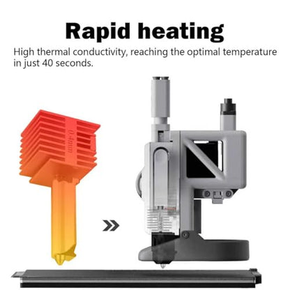 2‑Pack 0.4mm A1 Mini/A1/A2L Hardened Steel Hotend Kit for Bambu Lab - size: Silver 0.4mm+0.4mm