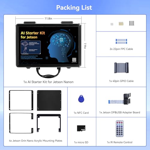 AI Starter Kit for Jetson Orin Nano with 11.6" IPS Screen