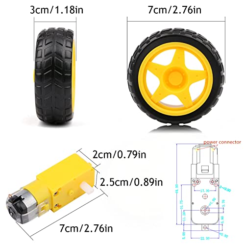 DIY Smart Robot Car Chassis Kit with Speed Encoder TT Motor, C101 4WD Leaf Texture Wheel Metal Panel Robotics Car Chassis Platform for Arduino/Raspberry Pie/Microbit, Eduational Teaching Kit (Blue) - color: Blue