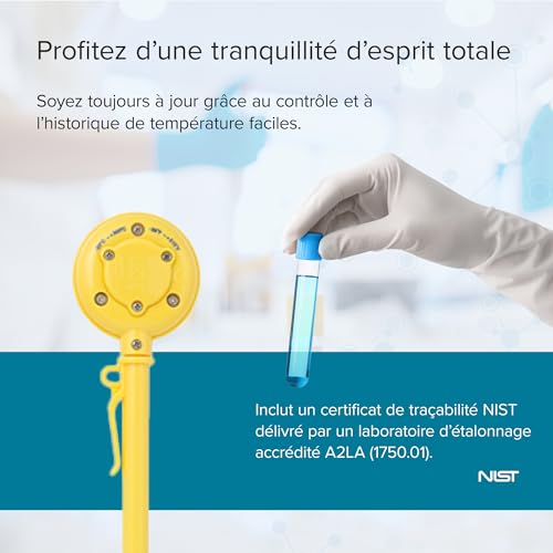 Traceable Shock/Water Resistant Thermometer: ±1.0°C Accuracy (-20 to 100°C)