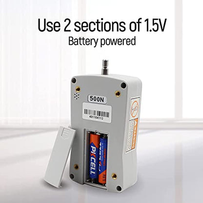 500N Digital Force Gauge Push and Pull Tester Meter with 4 Measurement Units N Kg Lb Oz, Automatic Backlight, Buzzer Alarm Function,1% Accuracy - size: 500N