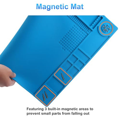 STREBITO Soldering Mat Large, Up to 932°F Heat Resistant 21.7"x15.8''