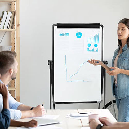 White Board Easel Office Portable Dry Erase Boards with Stand, Flipchart Easel Height Adjustable 36x24 inches, Perfect for Classroom, Preschool, Homeschool, Restaurant and Presentation (Black) - style: 36x24-Black