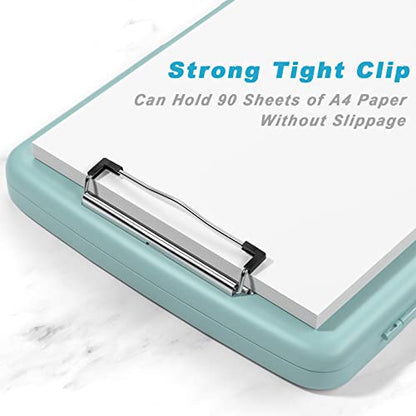 Rimilak Clipboard with Storage, 8.5 x 11'' High Capacity Clip Board, Green - color: Dark Green