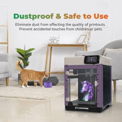 FLASHFORGE 3D Printer AD5M Enclosure, Create Your Style, Dustproof and Constant Temperature Protective Cover, Explore ABS/ASA/PC Filaments and Reduce Printing Noise
