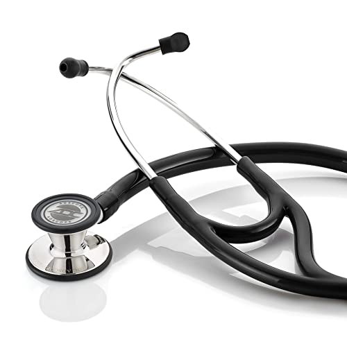 ADC Adscope 601 Convertible Cardiology Stethoscope, AFD Tunable Technology - color: Mirror Black