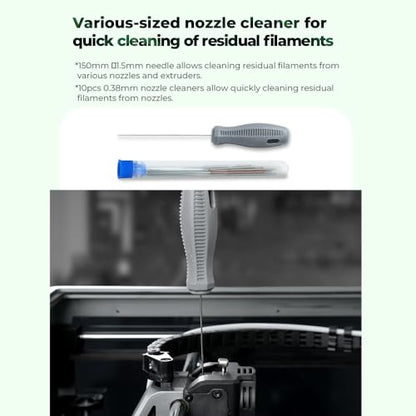 Creality 3D Printer Tool Wrap Kit Pro Assembly/Removal/Filament Cutting Tool for Cleaning Finishing Printing, Suitable for Creality and All FDM Printers