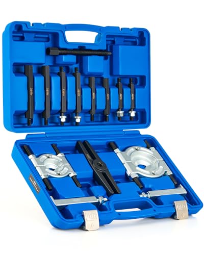 Orion Motor Tech OMT Bearing Puller Set, Bearing Splitter Tool Kit - color: Silver Bearing Splitter Kit, size: 14pc Bearing Splitter Kit