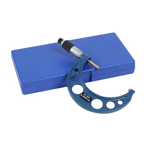 HFS(R) 3-4" Range Outside Micrometer - Ultra-High Precision, 0.0001" Graduation - size: 3-4"x0.0001", style: Pro Ratchet Comfort