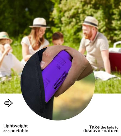 EasyMicro LED Lighted Pocket Microscope 60-120X Magnification Purple Color - color: Purple
