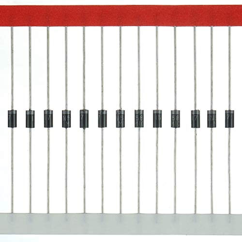 BOJACK 10 Values 300 pcs Rectifier Diodes 1N4001 1N4002 1N4003 1N4004 1N4005 1N4006 1N4007 Schottky Diodes 1N5817 1N5818 1N5819 Assortment Kit