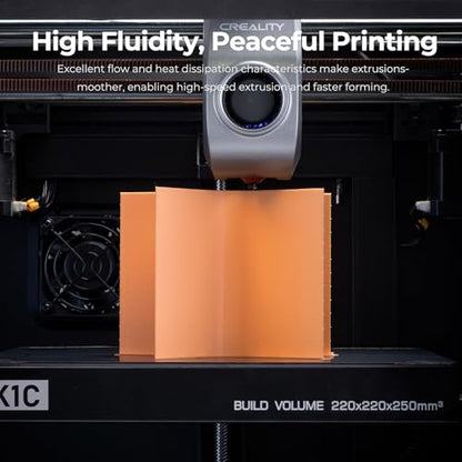 Creality Rapid PLA 3D Printer Filament, Orange, 1‑Pack, 1KG Total - color: Orange