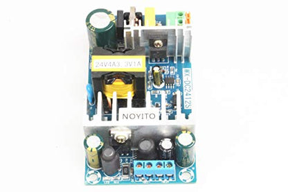 NOYITO AC to DC Isolated Power Supply Module DC 24V 4A 3.3 V 1A Dual Output Power AC 120V (90-265V) 50-60Hz to 24V 3.3V 120W Max Industrial Power Module (Dual Output 24V 4A, 3.3V 1A, Blue) - size: Dual Output 24V 4A / 3.3V 1A