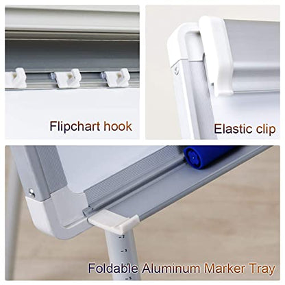 Maxtek Easel Whiteboard 36 x 24 in, Stand Tripod with Height Adjustable