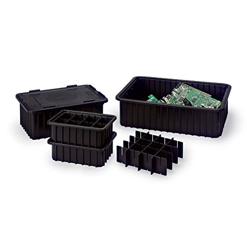 LewisBins Snap-On Lids For Conductive Divider Boxes DC2000 Series