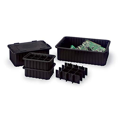 LewisBins Snap-On Lids For Conductive Divider Boxes DC2000 Series