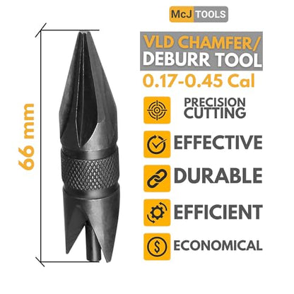 McJ Tools Reloading Chamfer Deburr Hand Tool VLD, 30pack - size: 0.17-0.45Cal VLD 30Pack