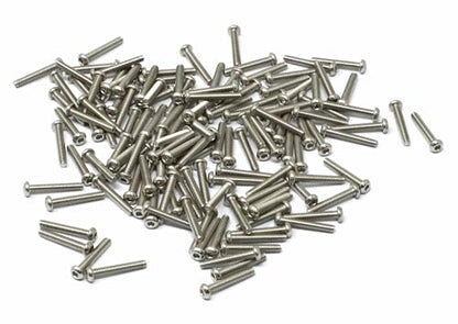 iexcell 100 Pcs M2 x 12mm Thread Pitch 0.4 mm Stainless Steel 304 Hex Socket Button Head Cap Screws Bolts Kit - size: M2 x 12mm